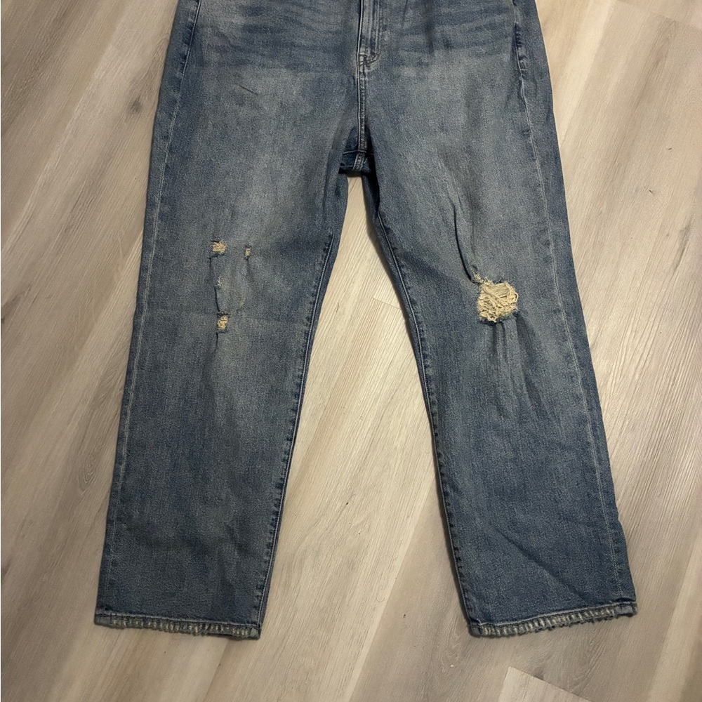 Torrid High Rise Distressed Jeans in Blue - Picture 3 of 7